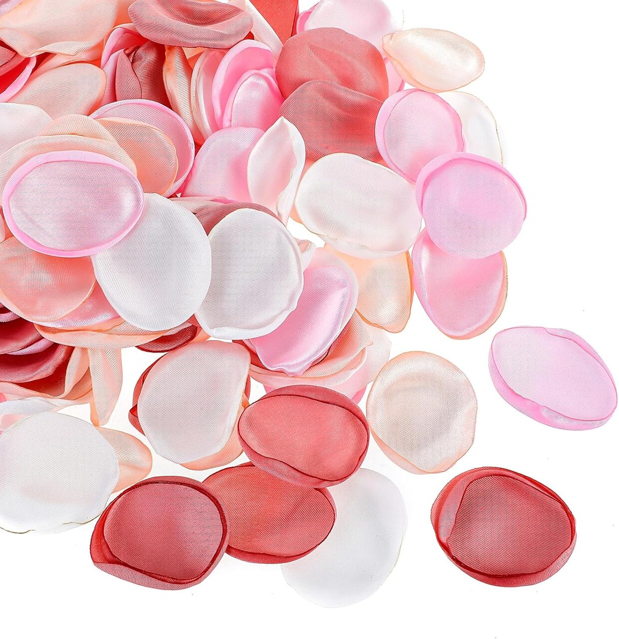 200 Pcs Artificial Silk Rose Petals, Bulk Silk Flower Petals for Wedding Decor Basket Wedding Aisle Runner Bridal Shower Valentine's Day Romantic Night Decoration